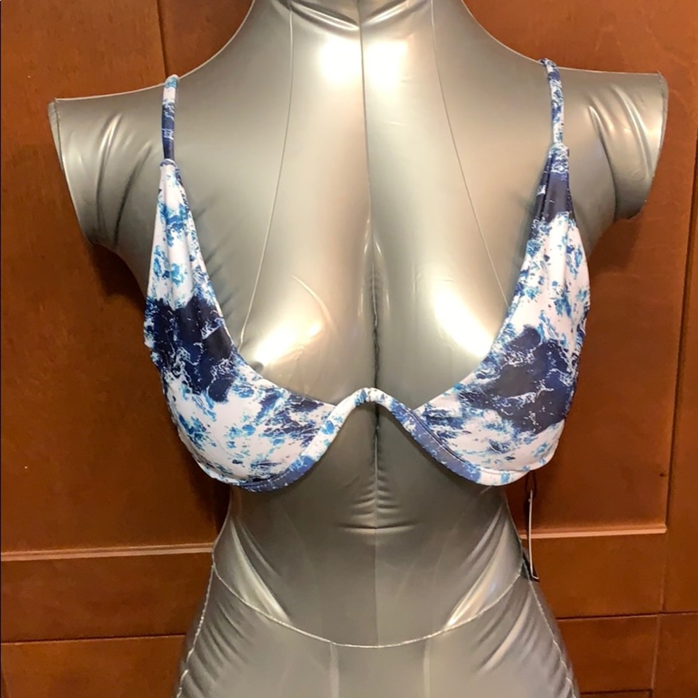 Lapis blue underwire bikini. NWT